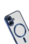 Mey İthalat®   iPhone 16 Kılıf Kross Magneticsafe Kapak - Lacivert