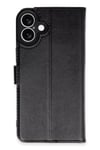 Mey İthalat®   iPhone 16 Kılıf Trend S Plus Kapaklı Kılıf - Siyah