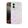 Mey İthalat®   iPhone 16 Lumi Desenli Kapak - Yeşil