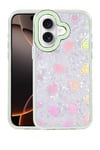 Mey İthalat®   iPhone 16 Lumi Desenli Kapak - Yeşil