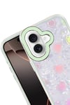 Mey İthalat®   iPhone 16 Lumi Desenli Kapak - Yeşil