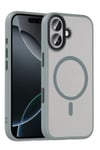 Mey İthalat®   iPhone 16 Megane Magsafe Kapak - Titan Gri