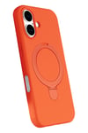 Mey İthalat®   iPhone 16 Plus Regal Magsafe Standlı Kapak - Turuncu