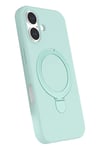 Mey İthalat®   iPhone 16 Plus Regal Magsafe Standlı Kapak - Su Yeşili