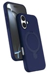 Mey İthalat®   iPhone 16 Plus Regal Magsafe Standlı Kapak - Lacivert