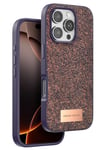 Mey İthalat®   iPhone 16 Pro Bright Simli Kapak - Derin Mor