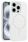 Mey İthalat®   iPhone 16 Pro Kılıf Jully Magsafe Kapak - Beyaz