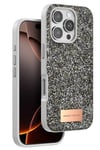 Mey İthalat®   iPhone 16 Pro Max Bright Simli Kapak - Gümüş
