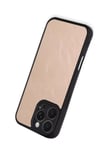 Mey İthalat®   iPhone 16 Pro Max Kılıf Aras Deri Kapak - Pudra