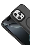 Mey İthalat®   iPhone 16 Pro Max Megane Magsafe Kapak - Siyah