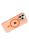 Mey İthalat®   iPhone 16 Pro Max PC Blank Magsafe Kapak - Turuncu