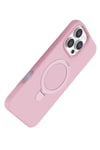 Mey İthalat®   iPhone 16 Pro Max Regal Magsafe Standlı Kapak - Açık Pembe