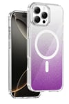 Mey İthalat®   iPhone 16 Pro Max Sora Simli Magsafe Kapak - Mor