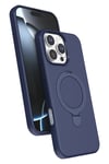Mey İthalat®   iPhone 16 Pro Regal Magsafe Standlı Kapak - Lacivert