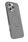Mey İthalat®   iPhone 16 Pro Regal Magsafe Standlı Kapak - Titan Gri
