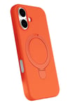 Mey İthalat®   iPhone 16 Regal Magsafe Standlı Kapak - Turuncu