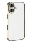 Mey İthalat®   iPhone 17  Lensli Silikon - Gold