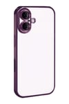 Mey İthalat®   iPhone 17  Lensli Silikon - Açık Mor