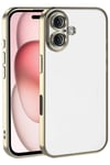 Mey İthalat®   iPhone 17  Lensli Silikon - Gold