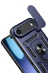 Mey İthalat®   iPhone 17 Air Pars Lens Yüzüklü Silikon - Lacivert