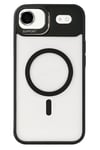 Mey İthalat®   iPhone 17 Air Remim Lensli Magsafe Standlı Kapak - Siyah
