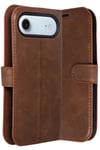 Mey İthalat®   iPhone 17 Air Trend S Plus Kapaklı Kılıf - Taba