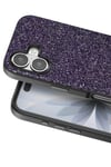 Mey İthalat®   iPhone 17 Bright Simli Kapak - Derin Mor