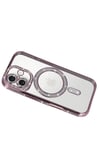 Mey İthalat®   iPhone 17 Joke Simli Magneticsafe Kılıf - Pembe