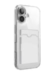 Mey İthalat®   iPhone 17 Kart Şeffaf Silikon - Şeffaf