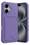 Mey İthalat®   iPhone 17 Kelvin Kartvizitli Silikon - Lila