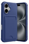 Mey İthalat®   iPhone 17 Kelvin Kartvizitli Silikon - Lacivert