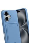 Mey İthalat®   iPhone 17 Kelvin Kartvizitli Silikon - Mavi