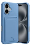 Mey İthalat®   iPhone 17 Kelvin Kartvizitli Silikon - Mavi