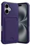 Mey İthalat®   iPhone 17 Kelvin Kartvizitli Silikon - Derin Mor