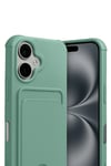 Mey İthalat®   iPhone 17 Kelvin Kartvizitli Silikon - Açık Yeşil