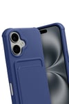 Mey İthalat®   iPhone 17 Kelvin Kartvizitli Silikon - Lacivert