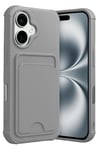 Mey İthalat®   iPhone 17 Kelvin Kartvizitli Silikon - Gri