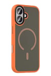 Mey İthalat®   iPhone 17 Megane Magsafe Kapak - Turuncu