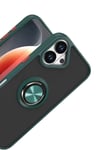 Mey İthalat®   iPhone 17 Montreal Yüzüklü Silikon Kapak - Yeşil
