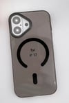 Mey İthalat®   iPhone 17 PC Blank Magsafe Kapak - Siyah