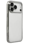 Mey İthalat®   iPhone 17 Pro  Lensli Silikon - Gümüş