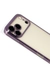 Mey İthalat®   iPhone 17 Pro  Lensli Silikon - Mor