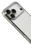 Mey İthalat®   iPhone 17 Pro  Lensli Silikon - Gümüş