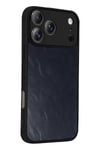 Mey İthalat®   iPhone 17 Pro Aras Deri Kapak - Lacivert