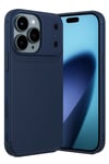 Mey İthalat®   iPhone 17 Pro Auto Focus Karbon Kapak - Lacivert