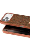 Mey İthalat®   iPhone 17 Pro Bright Simli Kapak - Turuncu
