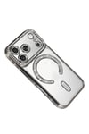 Mey İthalat®   iPhone 17 Pro Joke Simli Magneticsafe Kılıf - Gümüş