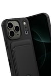 Mey İthalat®   iPhone 17 Pro Kelvin Kartvizitli Silikon - Siyah