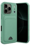 Mey İthalat®   iPhone 17 Pro Kelvin Kartvizitli Silikon - Açık Yeşil