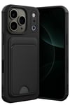 Mey İthalat®   iPhone 17 Pro Kelvin Kartvizitli Silikon - Siyah
